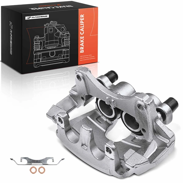 1-PC Brake Caliper, Front Left Driver Side, 2-Piston, A-Premium APBC1874