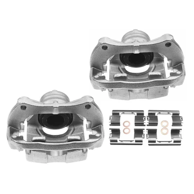 2 Pcs Front Disc Brake Calipers with Bracket