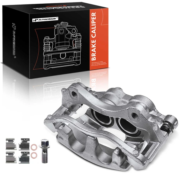 1-PC Brake Caliper, Front Left Driver Side, 2-Piston, A-Premium APBC1886