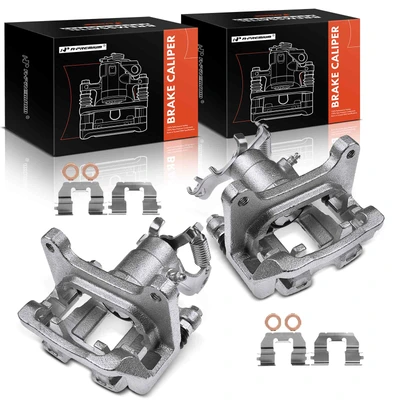 2 Pcs Rear Brake Caliper with Bracket