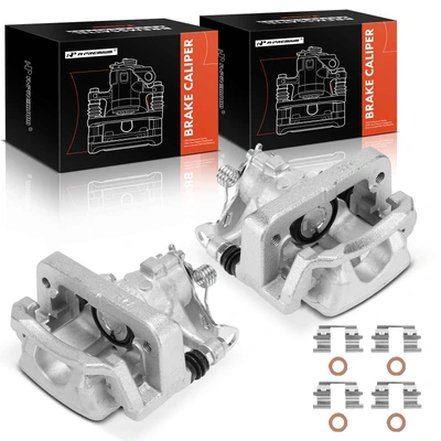2 Pcs Rear Brake Caliper with Bracket