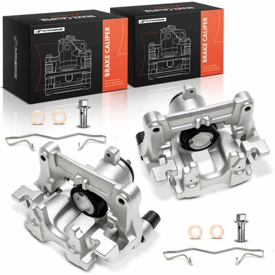 2 Pcs Rear Driver & Passenger Brake Caliper with Bracket