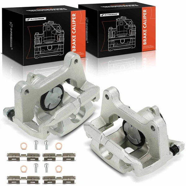 2-Pc Brake Caliper Rear Driver & Passenger 1-Piston A-Premium APBC4413