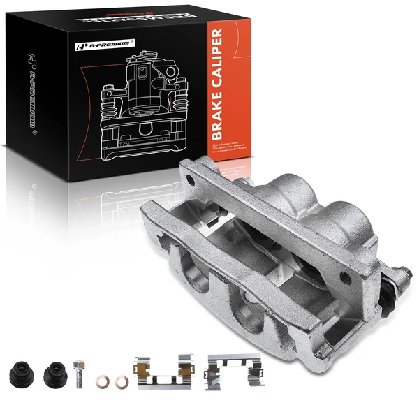 1-PC Brake Caliper, Front Left Driver Side, 2-Piston, A-Premium APBC1776