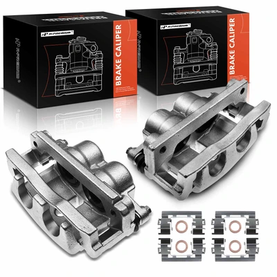 2 Pcs Front Brake Caliper with Bracket