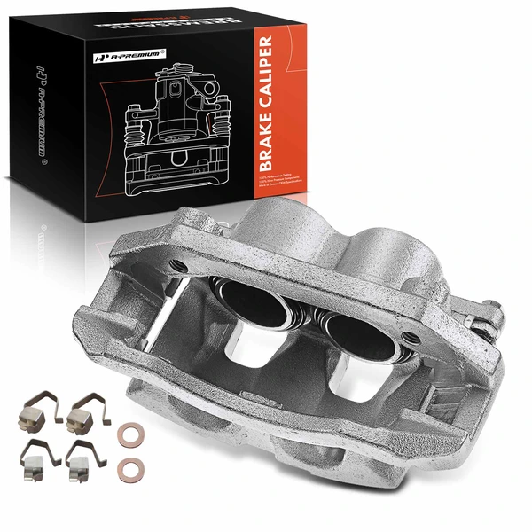 1-PC Brake Caliper, Front Left Driver Side, 2-Piston, A-Premium APBC0221