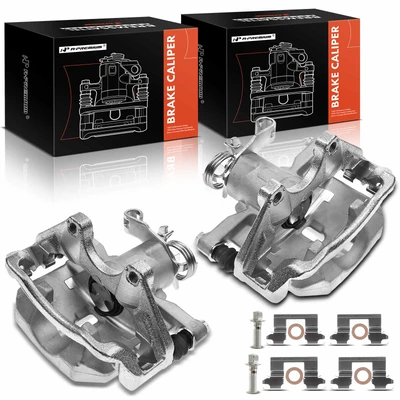 2 Pcs Rear Brake Caliper with Bracket
