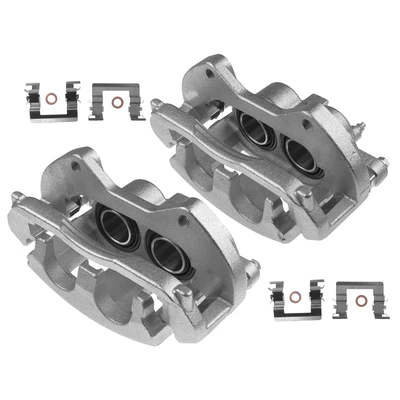 2 Pcs Front Brake Caliper with Bracket