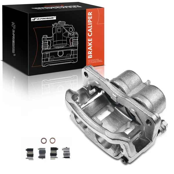 1-PC Brake Caliper, Front Left Driver Side, 2-Piston, A-Premium APBC0233