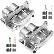 2 Pcs Front Disc Brake Calipers with Bracket