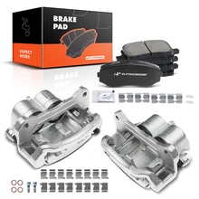 6 Pcs Front Disc Brake Calipers + Ceramic Pads