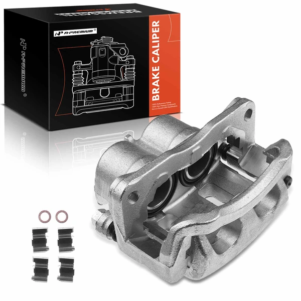 1-PC Brake Caliper, Front Left Driver Side, 2-Piston, A-Premium APBC1790
