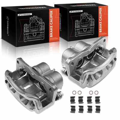 2 Pcs Front Brake Caliper with Bracket