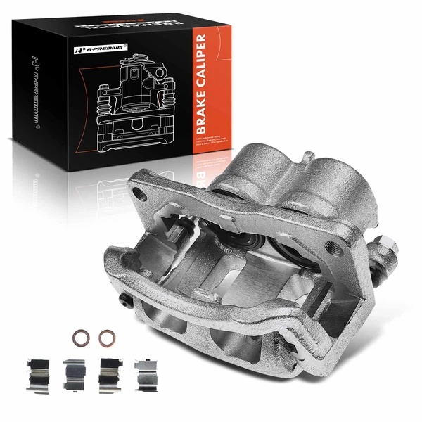 1-PC Brake Caliper, Front Right Passenger Side, 2-Piston, A-Premium APBC0234