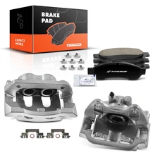 6 Pcs Rear Brake Calipers & Ceramic Brake Pads