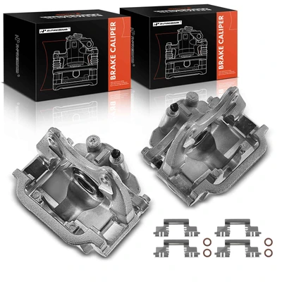 2 Pcs Rear Brake Caliper with Bracket