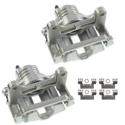 2 Pcs Rear Brake Caliper with Bracket