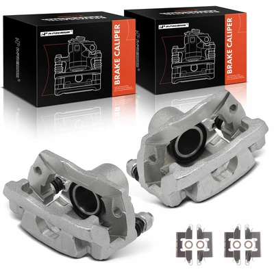 2 Pcs Rear Brake Caliper with Bracket