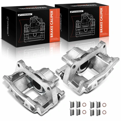 2 Pcs Front Brake Caliper with Bracket