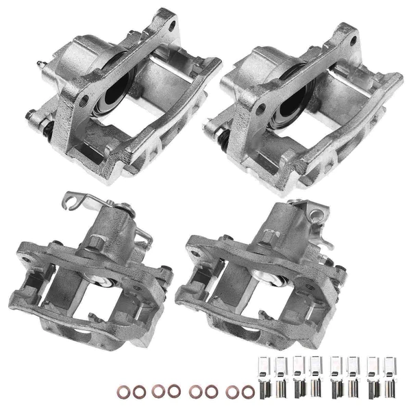 2008-2012 Chrysler Town & Country 4-Pc Brake Caliper Front & Rear 1-Piston A-Premium APBC2513