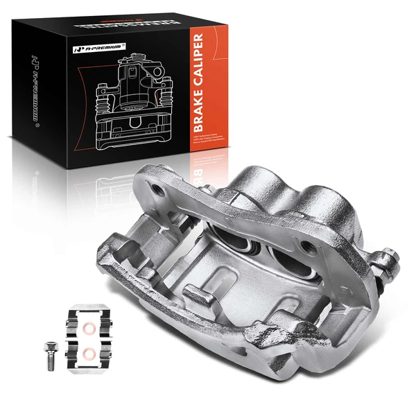 1-PC Brake Caliper, Front Left Driver Side, 2-Piston, A-Premium APBC1564