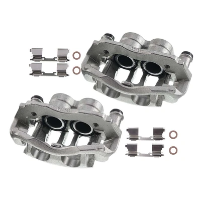 2 Pcs Front Disc Brake Calipers with Bracket