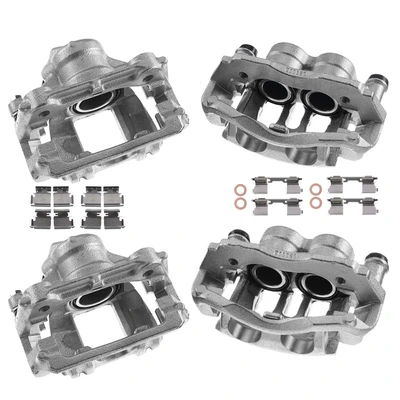 4 Pcs Front & Rear Disc Brake Calipers