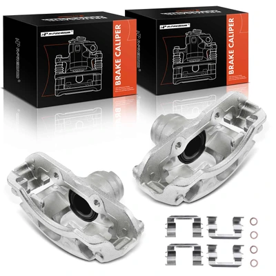 2 Pcs Front Brake Caliper with Bracket
