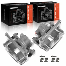 2 Pcs Rear Brake Caliper with Bracket