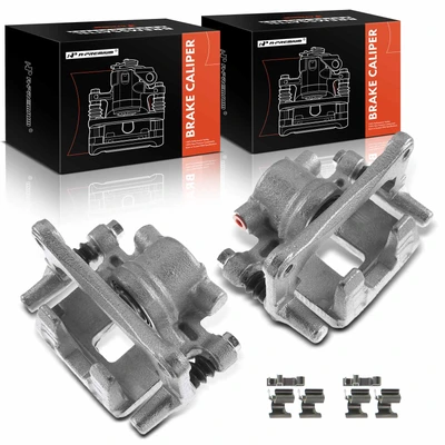 2 Pcs Rear Brake Caliper with Bracket