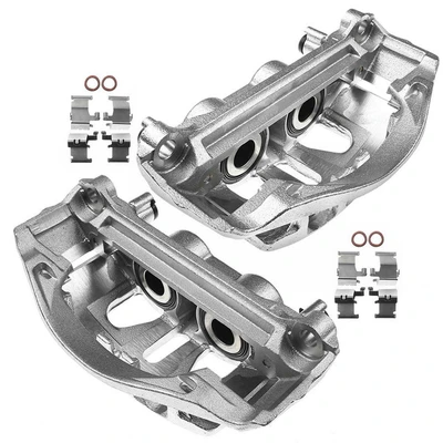 2 Pcs Rear Brake Caliper with Bracket