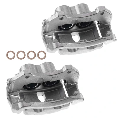 2 Pcs Front Brake Caliper with Bracket