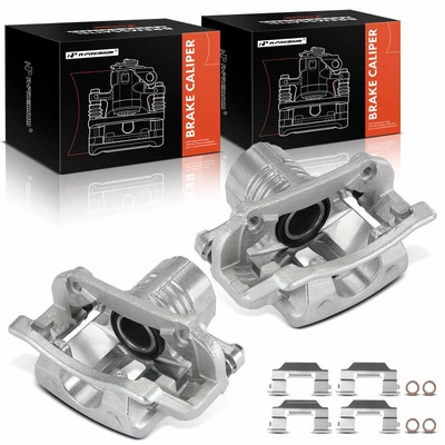 2 Pcs Rear Brake Caliper with Bracket