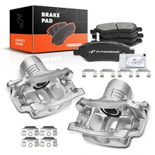 6 Pcs Rear Brake Calipers & Ceramic Brake Pads
