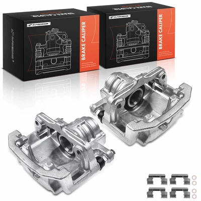 2 Pcs Rear Brake Caliper with Bracket