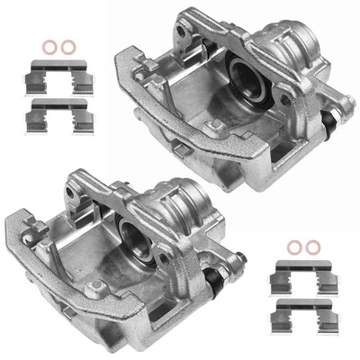 2 Pcs Rear Brake Caliper with Bracket