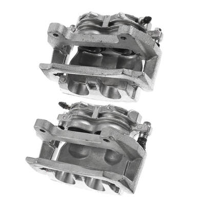 2 Pcs Front Disc Brake Calipers with Bracket
