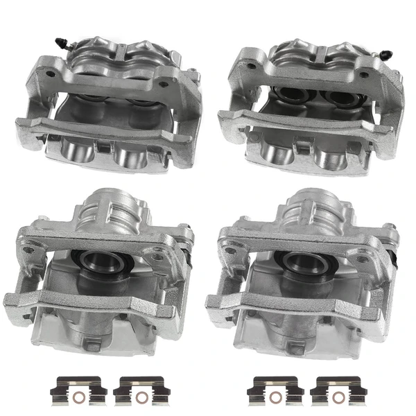 4-PC Brake Caliper, Front & Rear, 2-Piston (Front); 1-Piston (Rear), A-Premium APBC1533