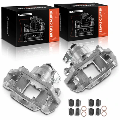 2 Pcs Rear Brake Caliper with Bracket