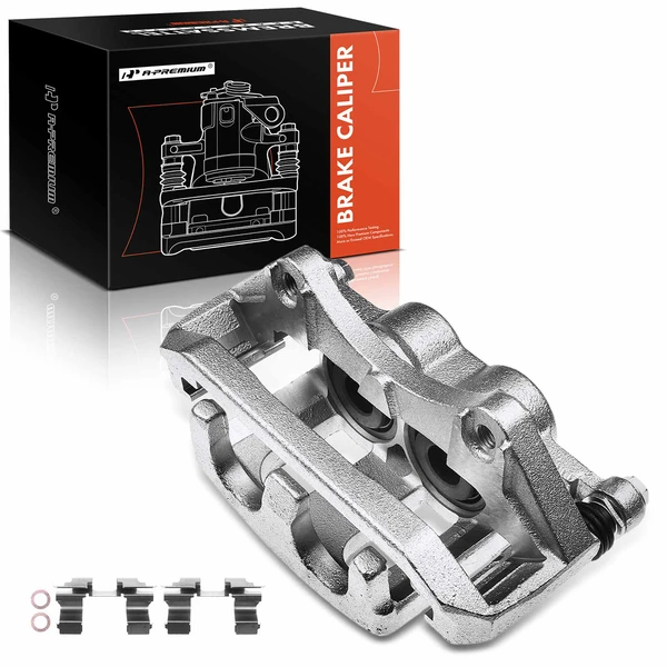 1-PC Brake Caliper, Front Left Driver Side, 1-Piston, A-Premium APBC1827