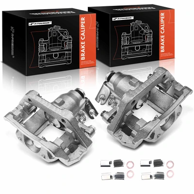 2 Pcs Rear Brake Caliper with Bracket