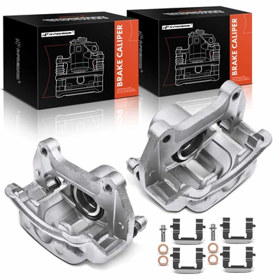 2 Pcs Front Brake Caliper with Bracket