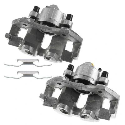 2 Pcs Front Brake Caliper with Bracket