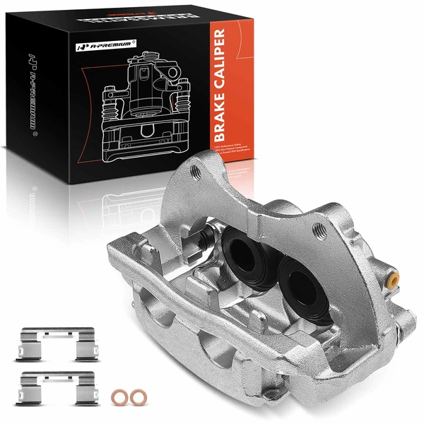 1-PC Brake Caliper, Front Left Driver Side, 2-Piston, A-Premium APBC1836