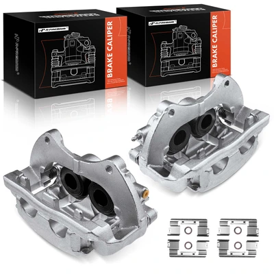 2 Pcs Front Brake Caliper with Bracket