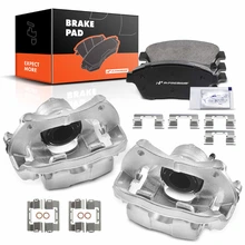 6 Pcs Front Brake Calipers & Ceramic Brake Pads