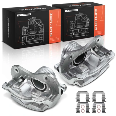2 Pcs Rear Brake Caliper with Bracket