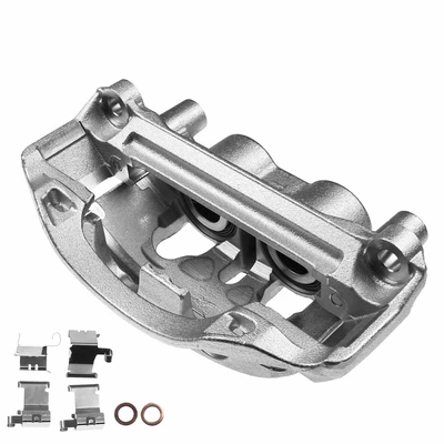 Rear Passenger Brake Caliper with Bracket