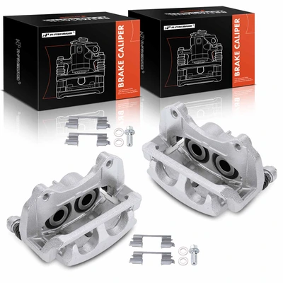 2 Pcs Front Brake Caliper with Bracket