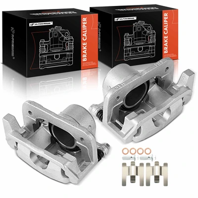 2 Pcs Front Brake Caliper with Bracket
